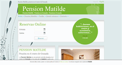 Desktop Screenshot of pensionmatilde.com