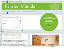 Tablet Screenshot of pensionmatilde.com